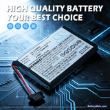 Navman S20 Replacement Battery, 3.7V, 1250mAh, Li-ion 7