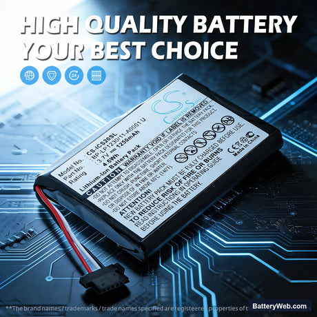 Navman S20 Replacement Battery, 3.7V, 1250mAh, Li-ion 7