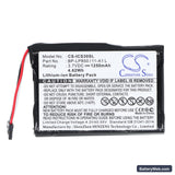 Navman S30 Replacement Battery, 3.7V, 1250mAh, Li-ion 3