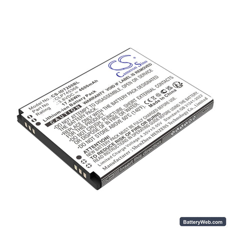 IDATA T3 Replacement Battery, 3.8V, 4600mAh, Li-ion 1