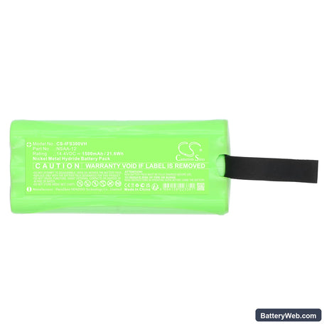 Infinuvo Cleanmate S300 Replacement Battery, 14.4V, 1500mAh, Ni-MH 3