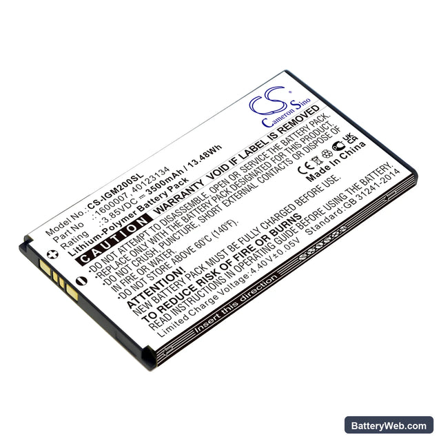 Inseego M2000 Replacement Battery, 3.85V, 3500mAh, Li-Polymer 1