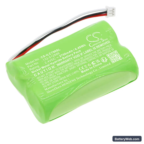 Dorma Kaba 79 Locks Replacement Battery, 2.4V, 2700mAh, Ni-MH 1