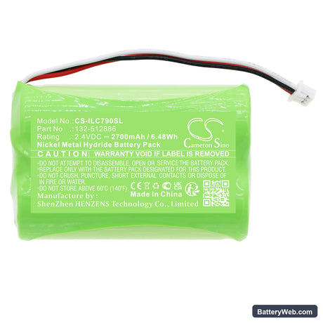 Dorma Kaba 79 Locks Replacement Battery, 2.4V, 2700mAh, Ni-MH 3