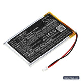 Ingenico MOBY8500 Replacement Battery, 3.7V, 650mAh, Li-Polymer 1