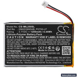 Ingenico Link 2500 Replacement Battery, 3.7V, 1200mAh, Li-Polymer 3