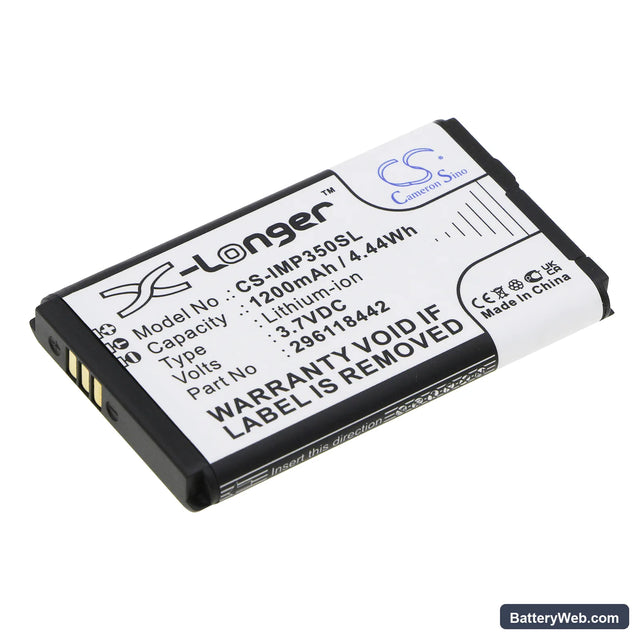 Ingenico iSMP Replacement Battery, 3.7V, 1200mAh, Li-ion 1