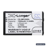 Ingenico iSMP Replacement Battery, 3.7V, 1200mAh, Li-ion 3