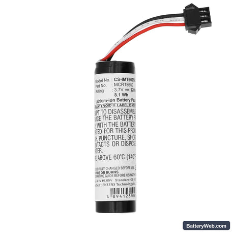 Altec Lansing IM600 Replacement Battery, 3.7V, 2200mAh, Li-ion 3