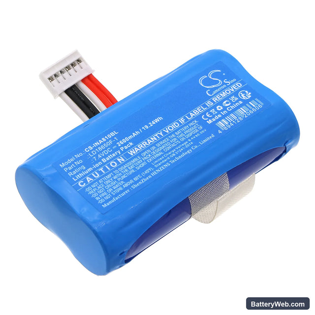 Ingenico A8 Pro Replacement Battery, 7.4V, 2600mAh, Li-ion 1