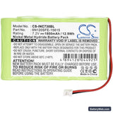 Dassault 730 Replacement Battery, 7.2V, 1800mAh, Ni-MH 3