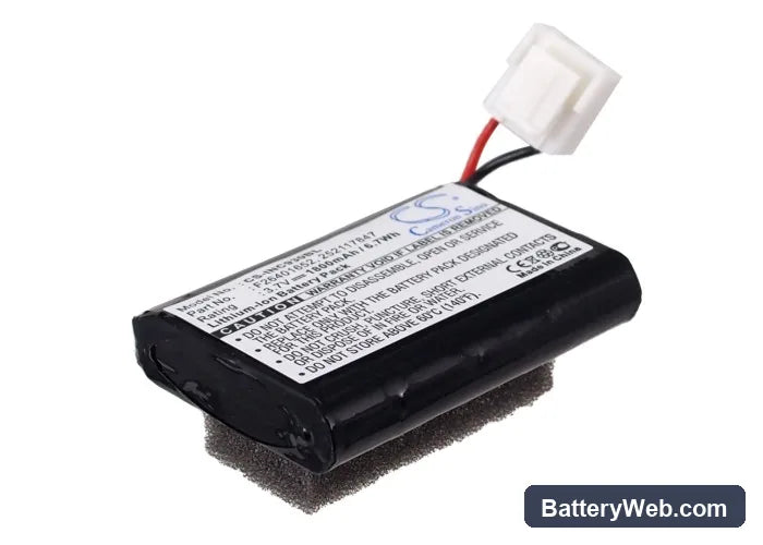 Ingenico EFT930 Replacement Battery, 3.7V, 1800mAh, Li-ion 2