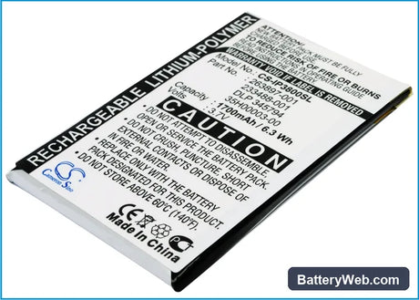 HP iPAQ H3800 Replacement Battery, 3.7V, 1700mAh, Li-Polymer 1