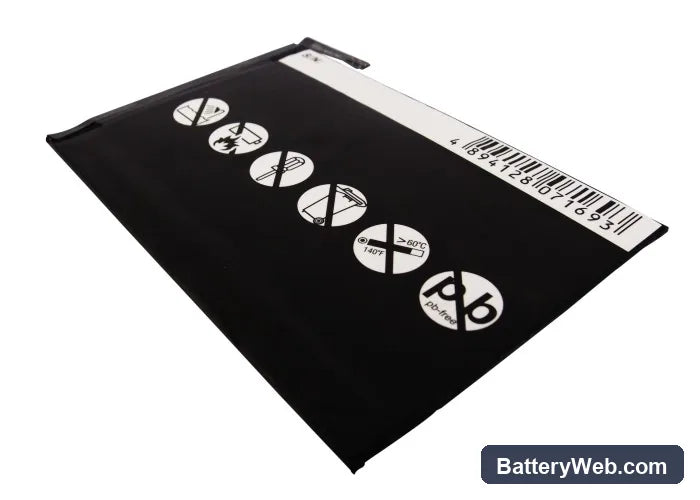 Apple iPad Mini Replacement Battery, 3.7V, 4490mAh, Li-Polymer 3