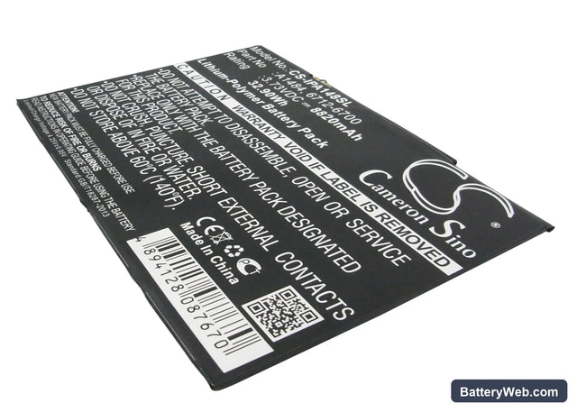 Apple 1823 Replacement Battery, 3.73V, 8820mAh, Li-Polymer 1