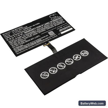 Apple iPad Pro 12.9 2nd Gen Replacement Battery, 3.77V, 10800mAh, Li-Polymer 1