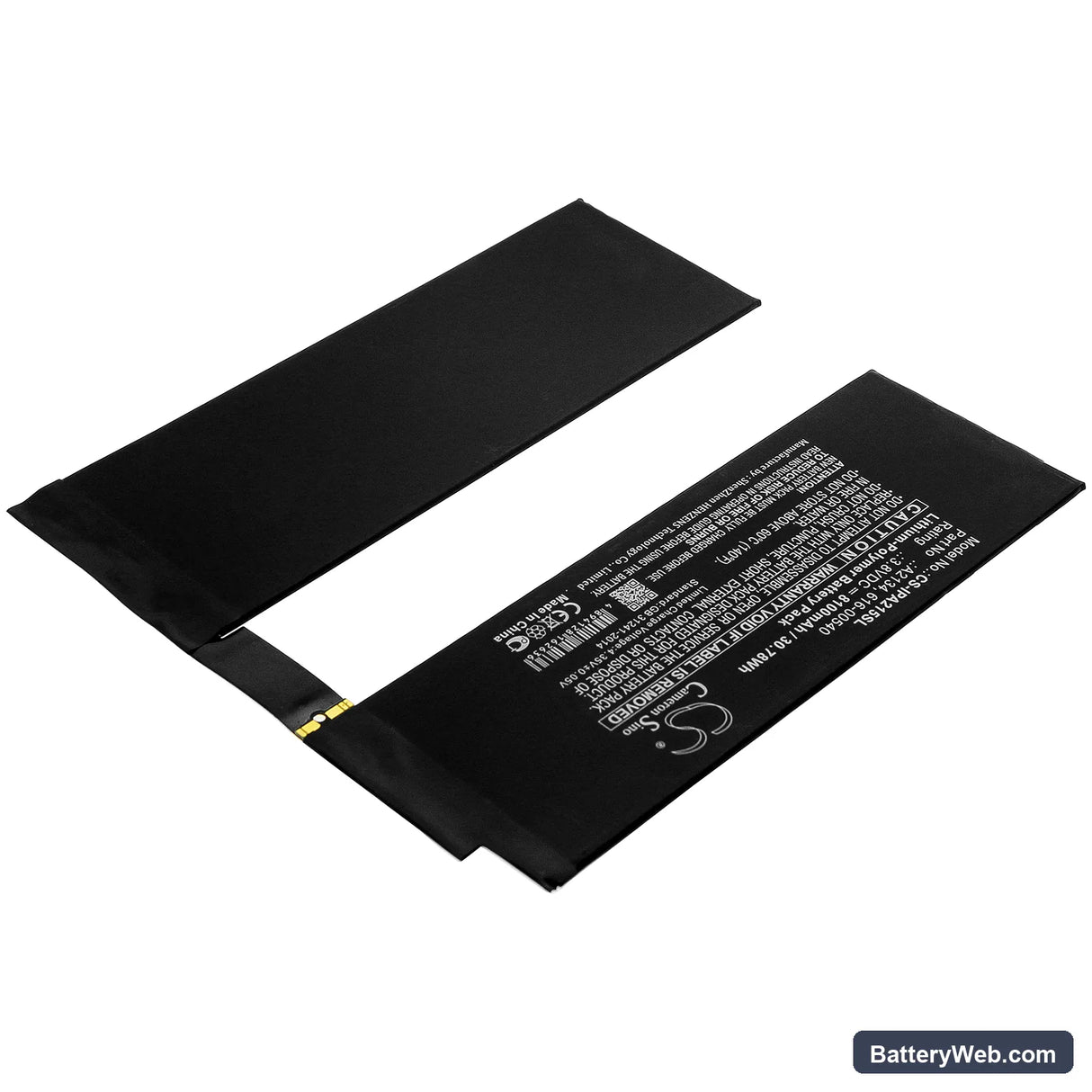 Apple iPad Air 3 Replacement Battery, 3.8V, 8100mAh, Li-Polymer 2