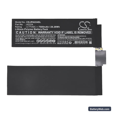 Apple iPad Pro 11 2020 Replacement Battery, 3.77V, 7500mAh, Li-Polymer 3