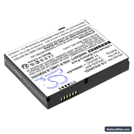 Ingenico iPA200 Replacement Battery, 3.85V, 3000mAh, Li-ion 2