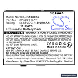 Ingenico iPA200 Replacement Battery, 3.85V, 3000mAh, Li-ion 3