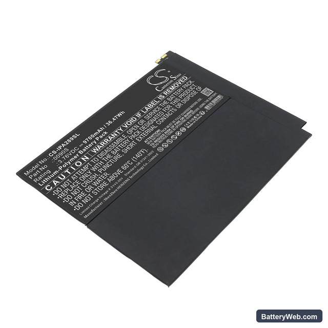 Apple A2898 Replacement Battery, 3.76V, 9700mAh, Li-Polymer 1