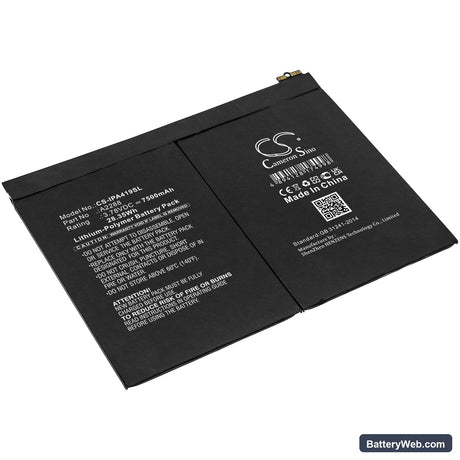 Apple iPad Air 5th Gen 2022 Replacement Battery, 3.78V, 7500mAh, Li-Polymer 1