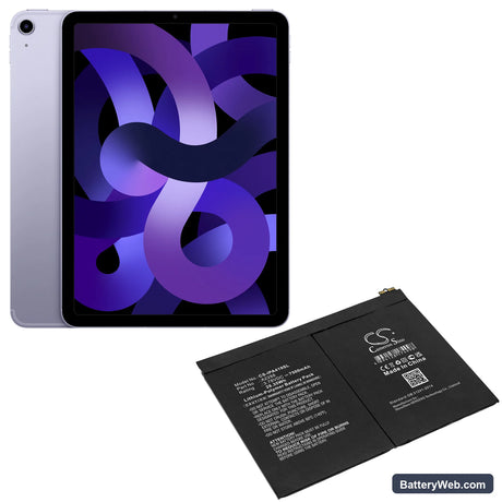 Apple iPad Air 5th Gen 2022 Replacement Battery, 3.78V, 7500mAh, Li-Polymer 5
