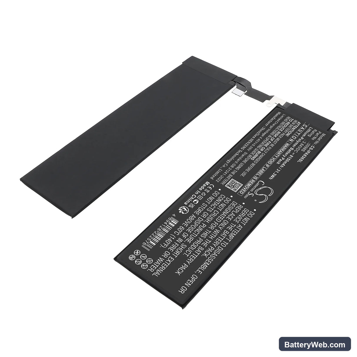 Apple A2836 Replacement Battery, 3.84V, 8150mAh, Li-Polymer 2