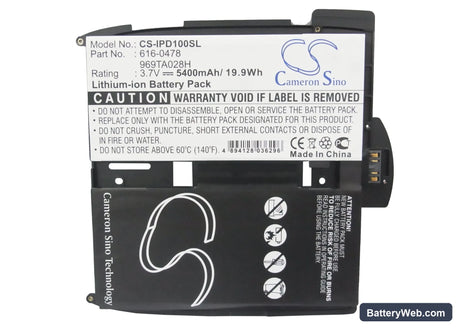 Apple iPAD Replacement Battery, 3.7V, 5400mAh, Li-Polymer 5