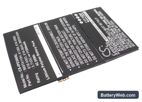 Apple iPad 3 Replacement Battery, 3.7V, 11500mAh, Li-Polymer 1