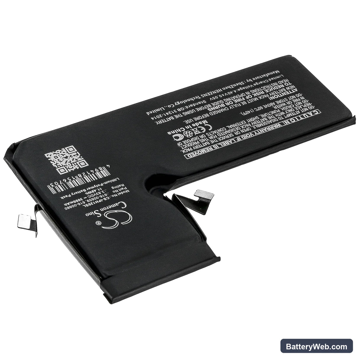 Apple iPhone 11 Pro Replacement Battery, 3.83V, 3000mAh, Li-Polymer 2