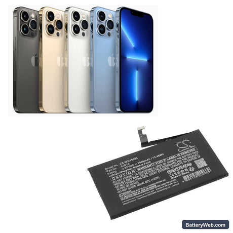 Apple iPhone 15 Replacement Battery, 3.85V, 3500mAh, Li-Polymer 5