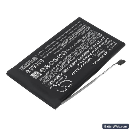 Apple A3081 Replacement Battery, 3.8V, 3500mAh, Li-Polymer 2
