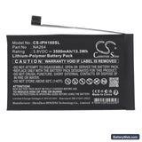 Apple A3081 Replacement Battery, 3.8V, 3500mAh, Li-Polymer 3