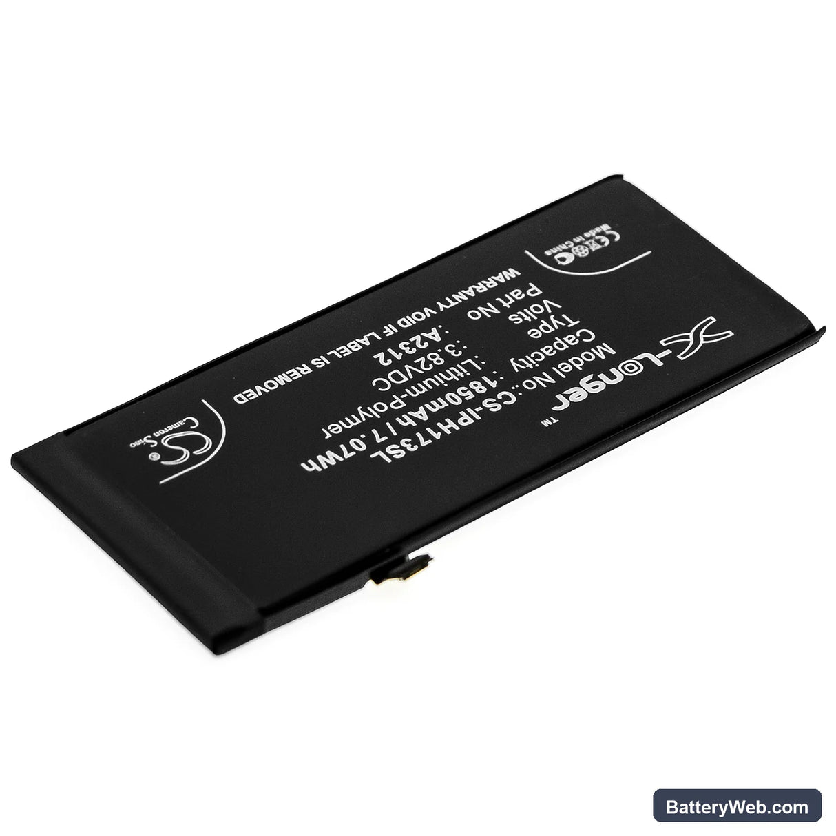 Apple iPhone SE 2 Replacement Battery, 3.82V, 1850mAh, Li-Polymer 2