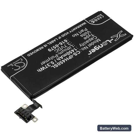 Apple iPhone 4S Replacement Battery, 3.7V, 1450mAh, Li-Polymer 2