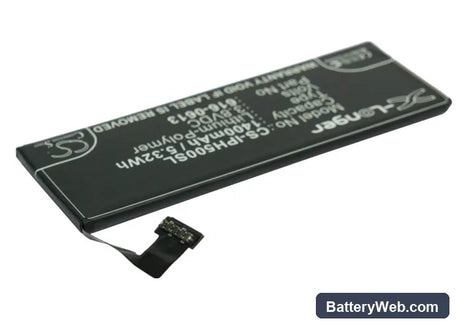 Apple iPhone 5 Replacement Battery, 3.8V, 1400mAh, Li-Polymer 2