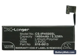 Apple iPhone 5 Replacement Battery, 3.8V, 1400mAh, Li-Polymer 5