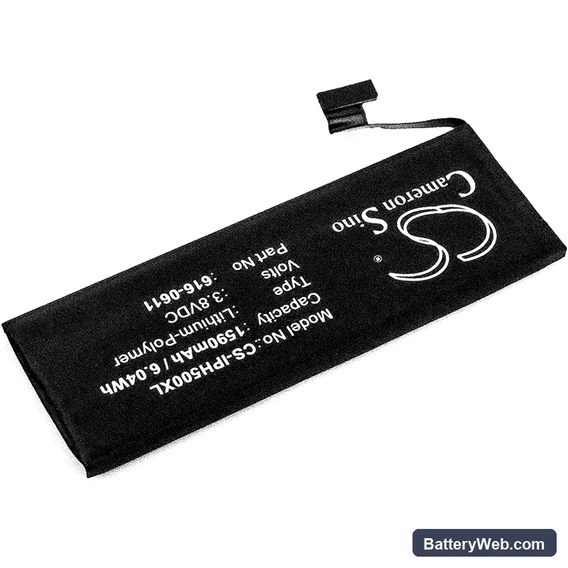 Apple iPhone 5 Replacement Battery, 3.8V, 1590mAh, Li-Polymer 2