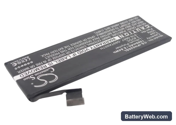 Apple iPhone 5C Replacement Battery, 3.8V, 1500mAh, Li-Polymer 2