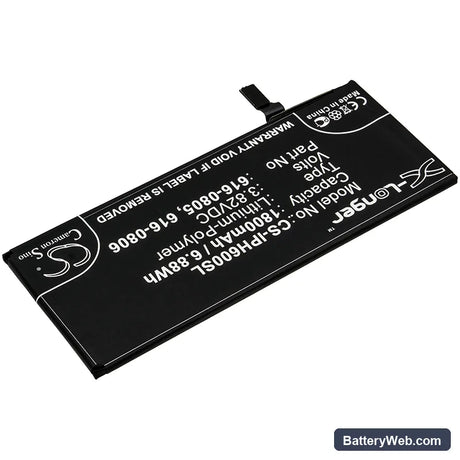 Apple iPhone 6 Replacement Battery, 3.82V, 1800mAh, Li-Polymer 2