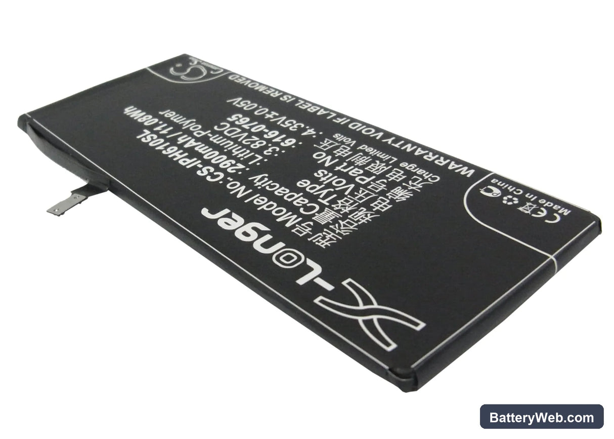 Apple iPhone 6 Plus Replacement Battery, 3.82V, 2900mAh, Li-Polymer 2