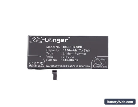 Apple iPhone 7 Replacement Battery, 3.8V, 1960mAh, Li-Polymer 5