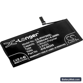 Apple iPhone 7 Replacement Battery, 3.8V, 2200mAh, Li-Polymer 1
