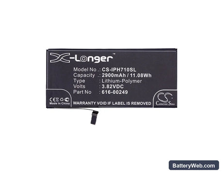 Apple iPhone 7 Plus Replacement Battery, 3.82V, 2900mAh, Li-Polymer 5