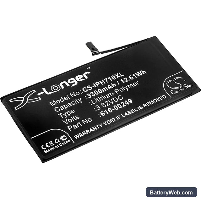 Apple iPhone 7 Plus Replacement Battery, 3.82V, 3300mAh, Li-Polymer 1