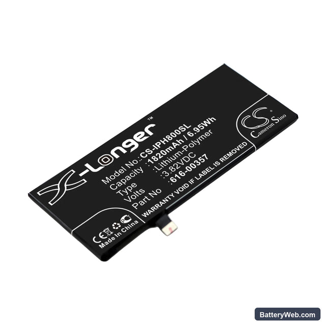 Apple iPhone 8 Replacement Battery, 3.82V, 1820mAh, Li-Polymer 1