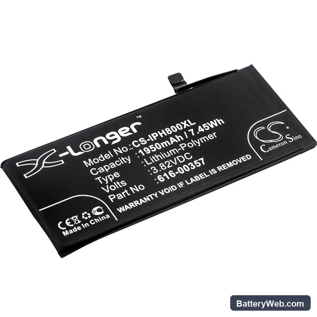 Apple iPhone 8 Replacement Battery, 3.82V, 1950mAh, Li-Polymer 1