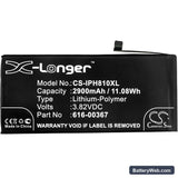 Apple iPhone 8 Plus Replacement Battery, 3.82V, 2900mAh, Li-Polymer 3