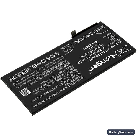 Apple iPhone XR Replacement Battery, 3.8V, 3500mAh, Li-Polymer 2
